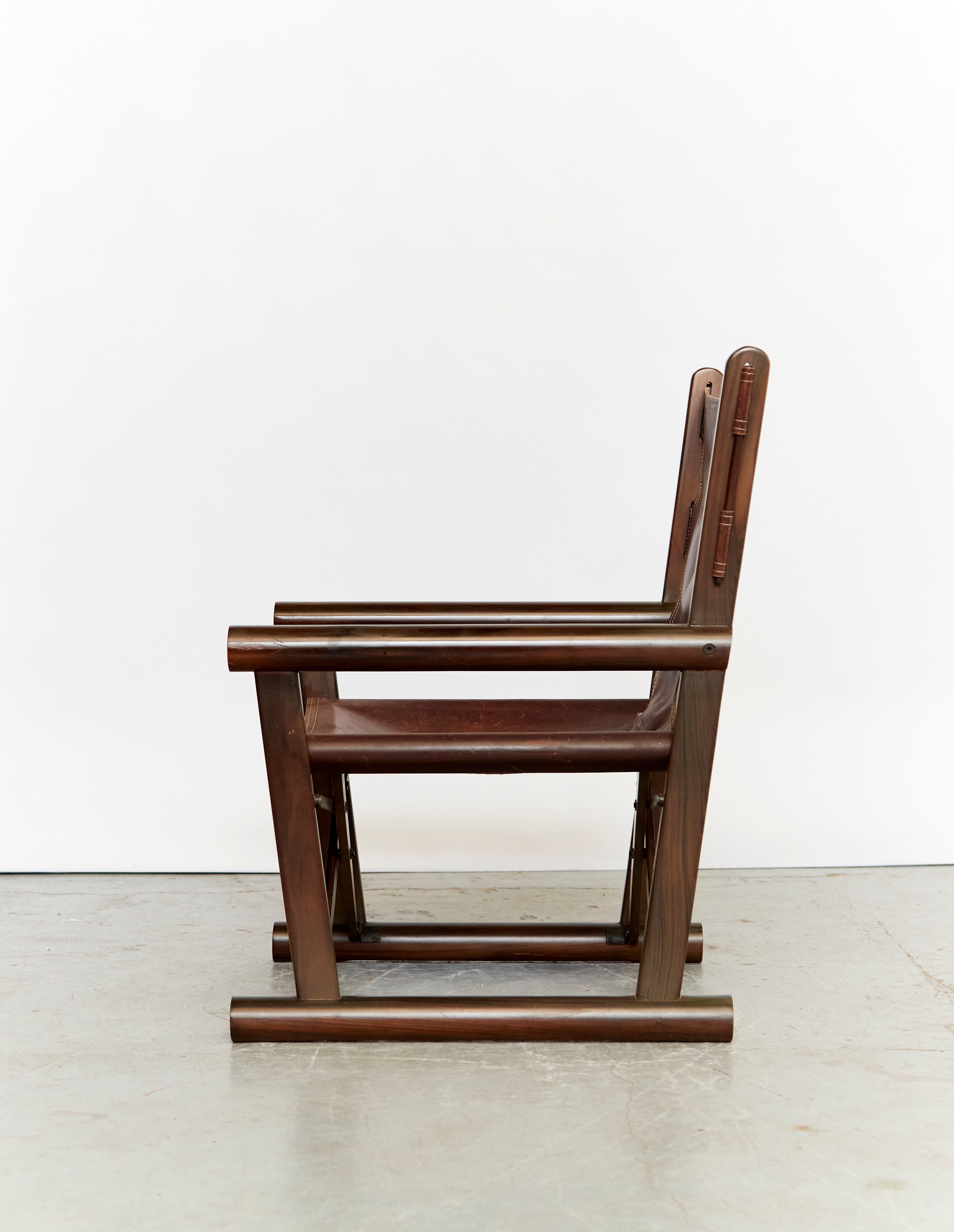 Sergio rodriguez folding chair & ottomane for oca