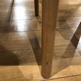 Chair cannage light wood plum