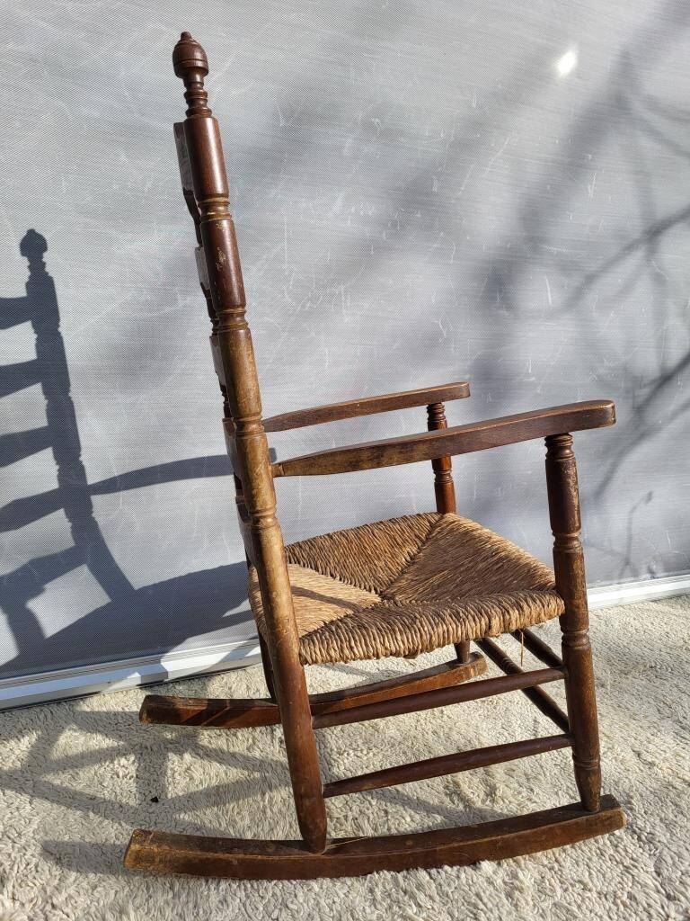 Old rocking nurse chair