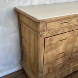 Antique 4-drawer airbrushed chest of drawers