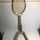 Old tennis racket J. Gauthier versailles wood + leather + protection wood