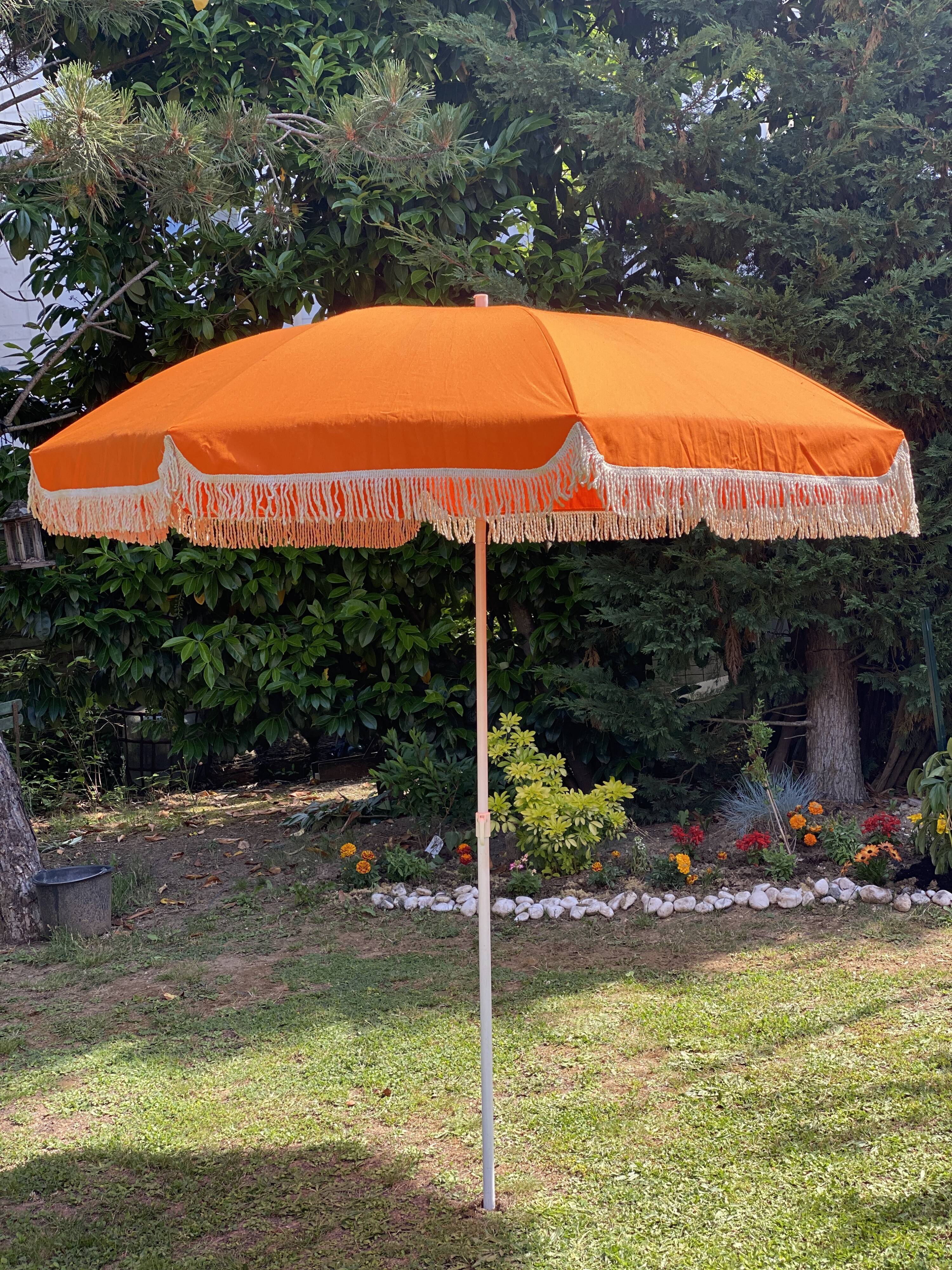 Vintage orange umbrella