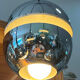 Suspension Space Age 5 openwork lights, 1970s, adjustable