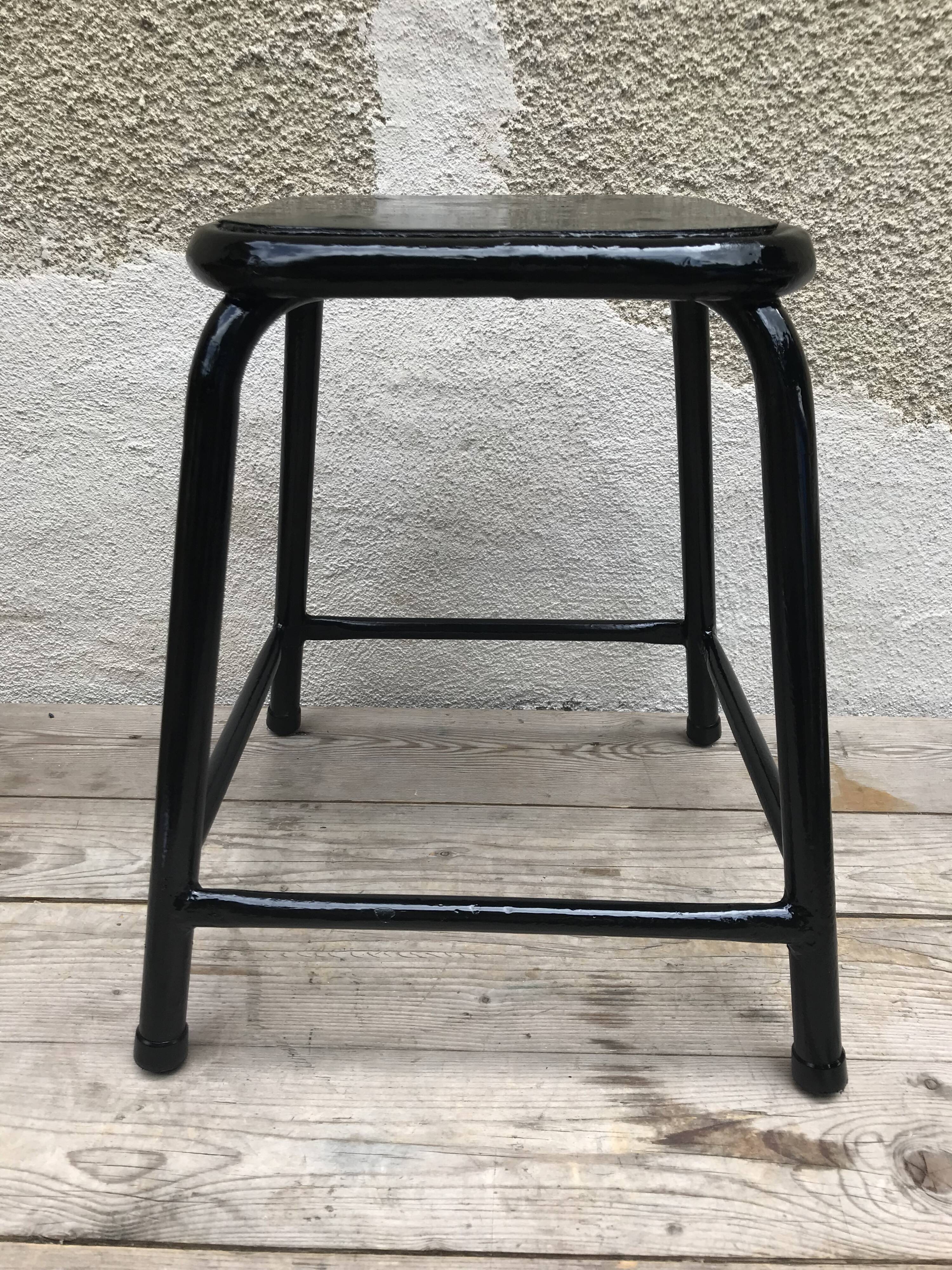 Metal workshop stool 70's
