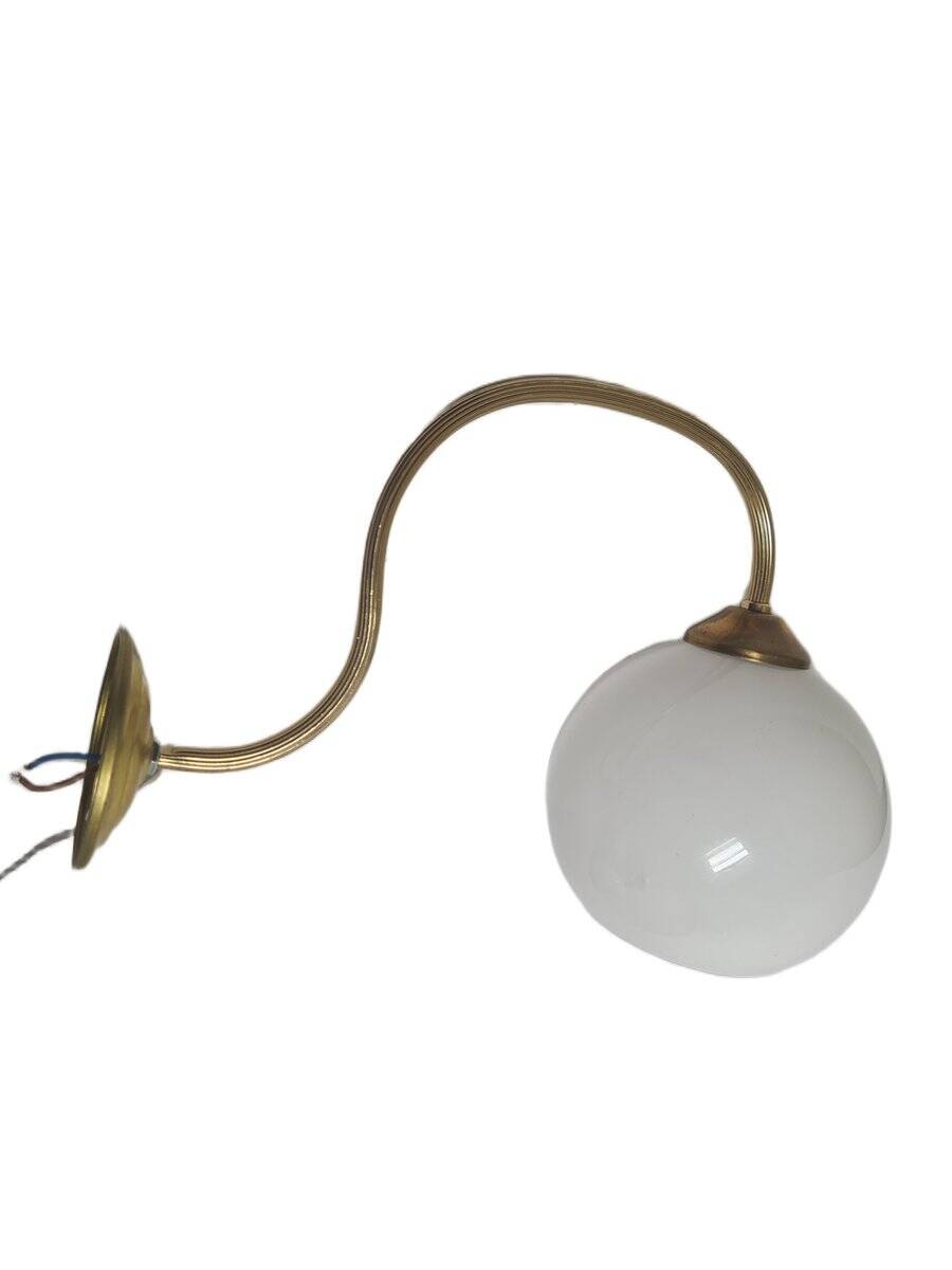 Vintage Art Deco wall lamp, Poland, 1950s