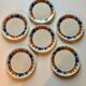 6 Villeroy and Boch Acapulco flat plates 1967 vintage