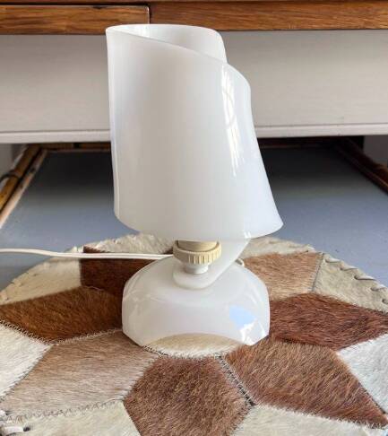 Small bedside lamp ribbon 60s 70s