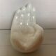 Iridescent white hand ring sizer pocket