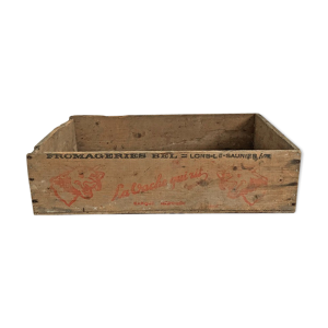 caisse en bois Vache