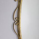 Miroir en métal doré conçu par Pier Luigi Colli, années 1950
