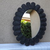 Mirror wrought iron old oval 92 cm x 72 cm