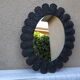 Mirror wrought iron old oval 92 cm x 72 cm