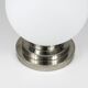 Large opaline glass globe ceiling lamp in Art Deco style.