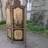 3-panel screen in painted wood