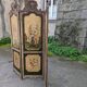 3-panel screen in painted wood