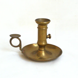 Brass cellar candle holder