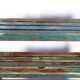 Old burmese teak shelf with original blue patina