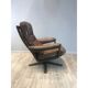 Danish swivel adjustable armchair of the 1970s