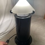 Lampe « fusée » en verre, Italie 1980