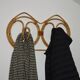 Porte manteau mural par Franco Albini en rotin et bambou, Italie 1960's