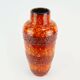 VASE des années 1960-70 de la période pop Scheurich rouge orange jaune bleu modèle 517-30