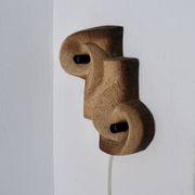 Brutalist ceramic wall sconce | Netherlands | 1960s