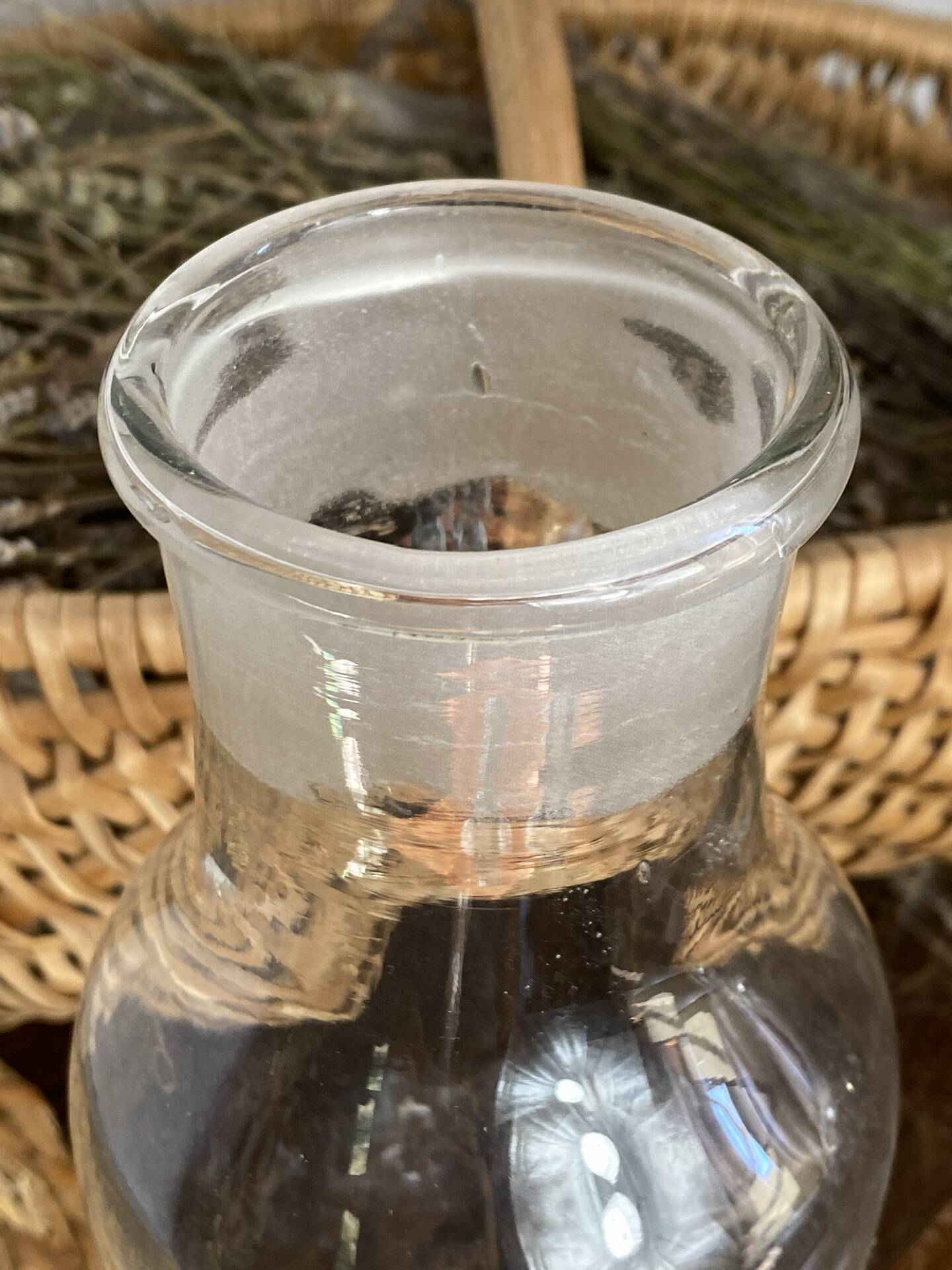Bouteilles  en verre soufflé
