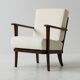 Set of ton boucle armchairs 60's