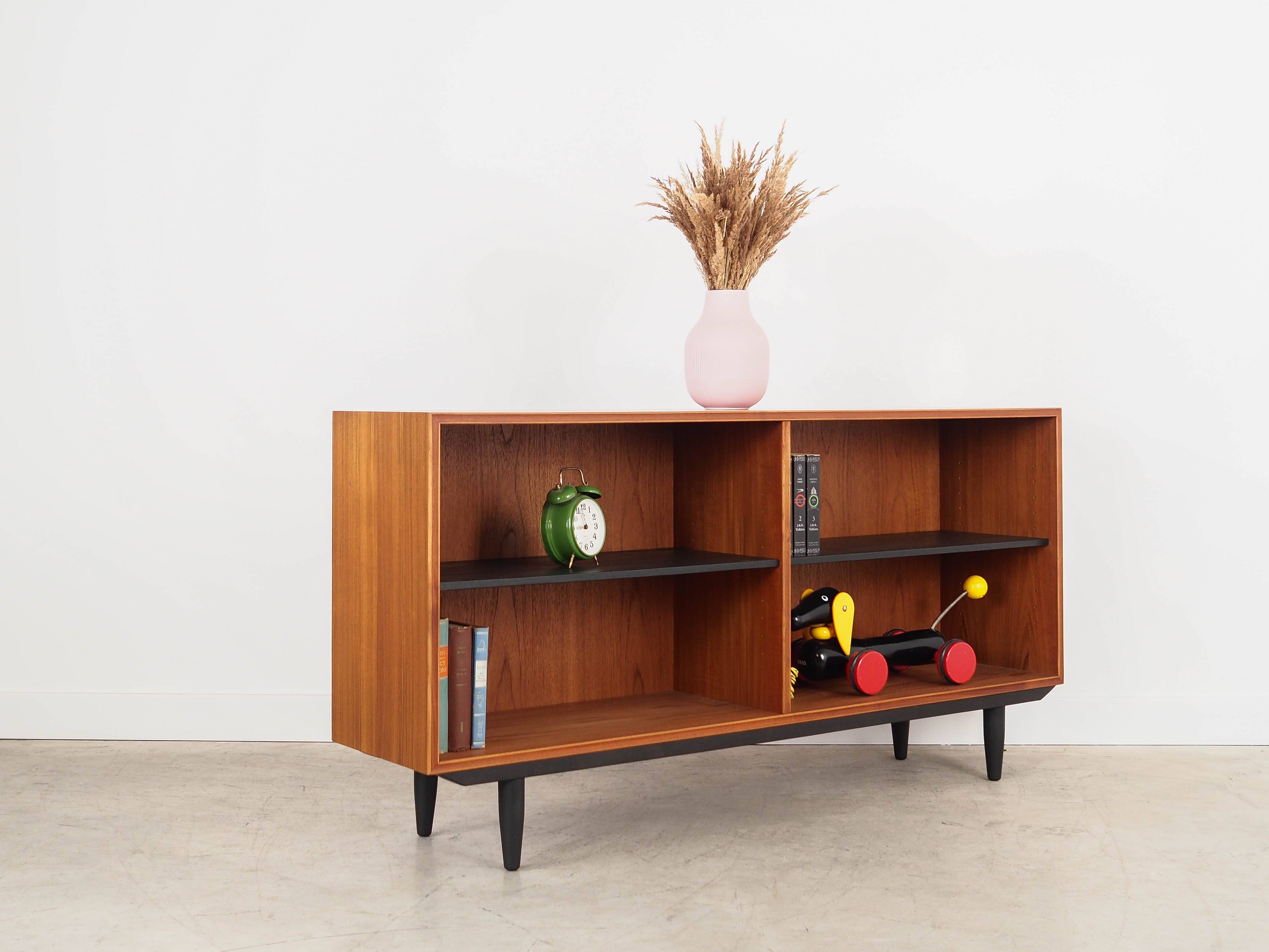 Teak bookcase, Danish design, 1970s, production: Denmark