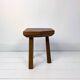 Mid Century Table d'appoint Pouf à fleurs Banque de fleurs Vintage Bois massif Table de chevet Table