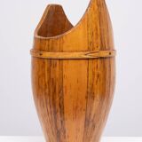Curved wooden umbrella stand 1960s France