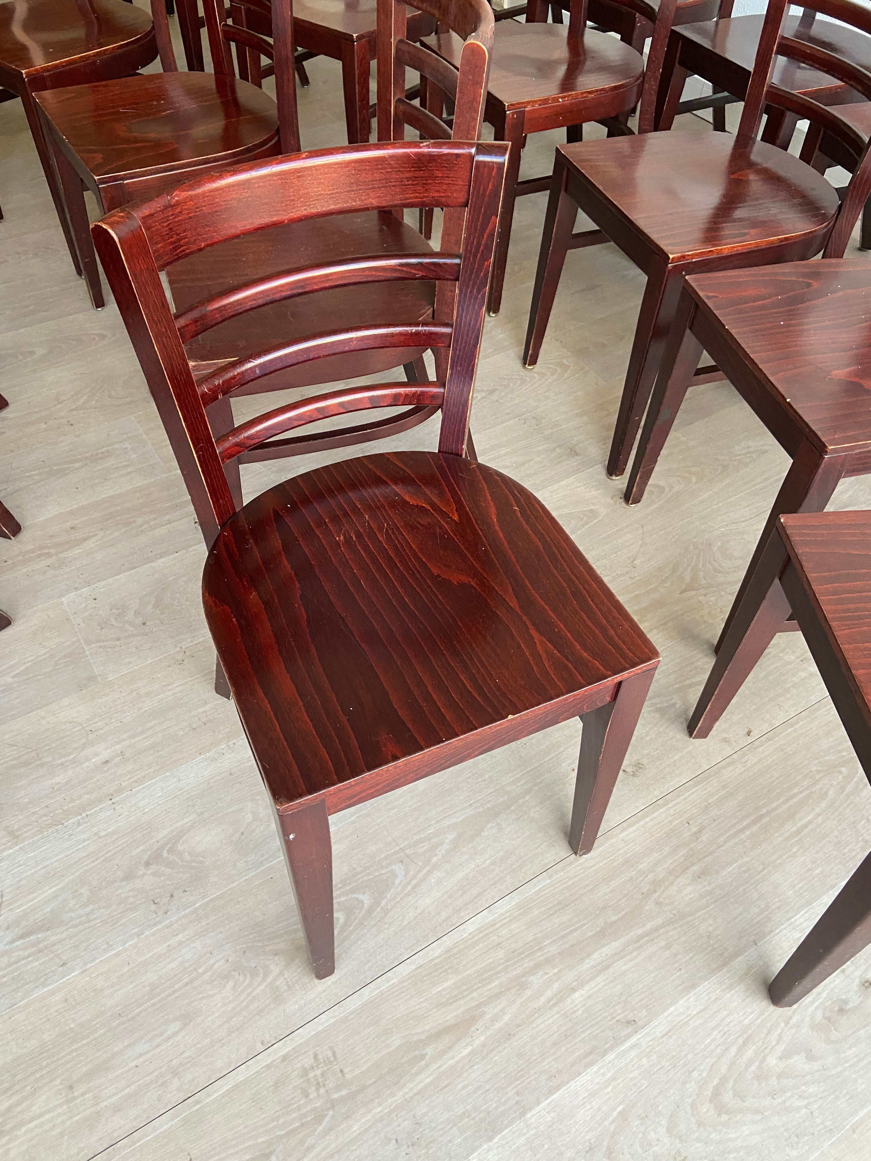 Set of 12 café chairs bistrot restaurant vintage