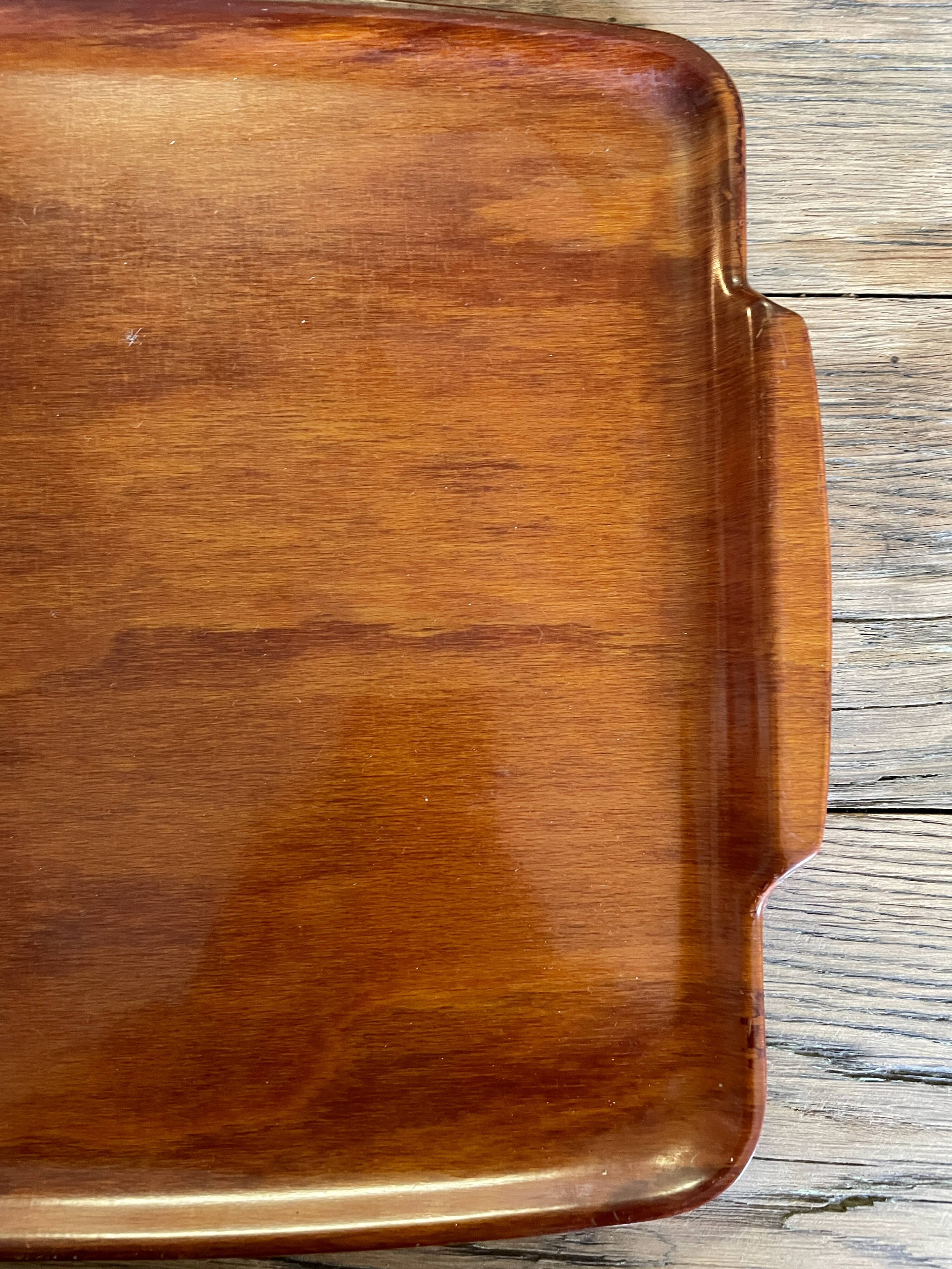 Teak tray 60s Gerlinol-Durobois