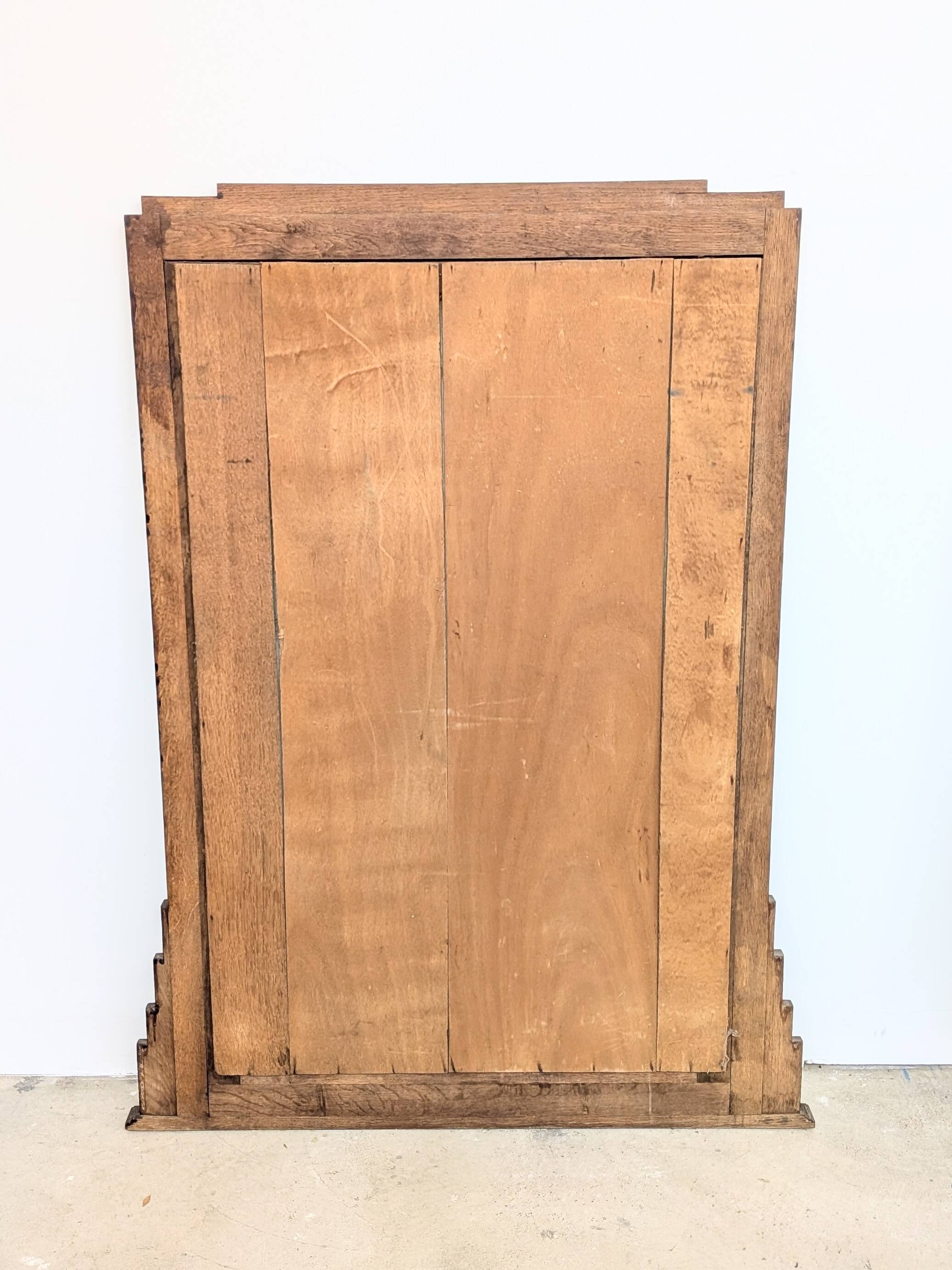 Antique Art Deco trumeau mirror