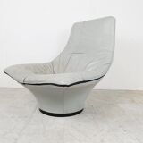Vintage leather lounge chair by Gerard van den Berg, 1970s