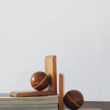 Art Deco Wooden Bookends from Nassauer Kunstgewerbe, 1930s, Set of 2