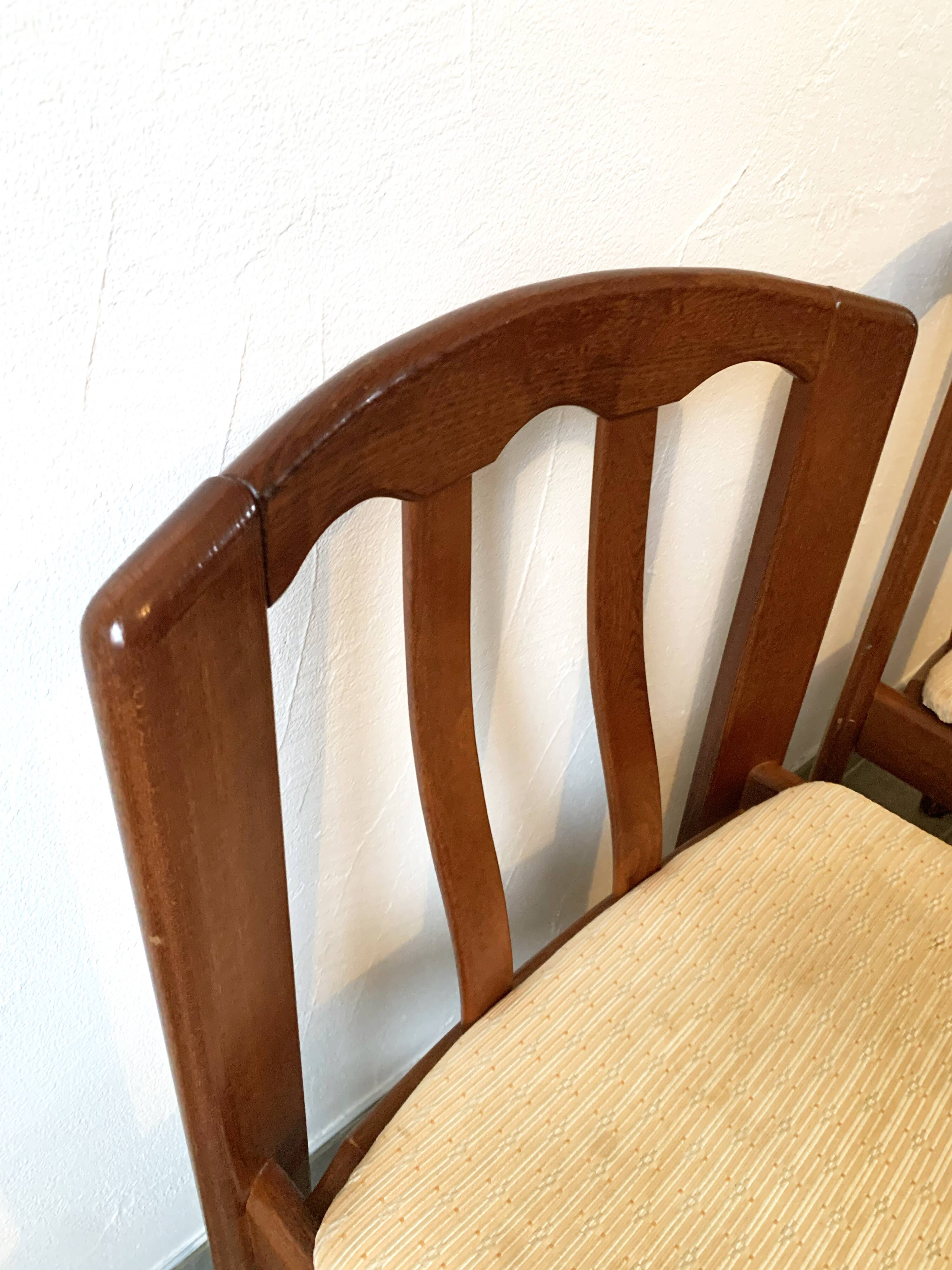 Set of 2 Scandinavian chairs, 1960s. Seats to be redone.