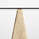 Travertine and smoked glass bookcase, Italy, circa 1970