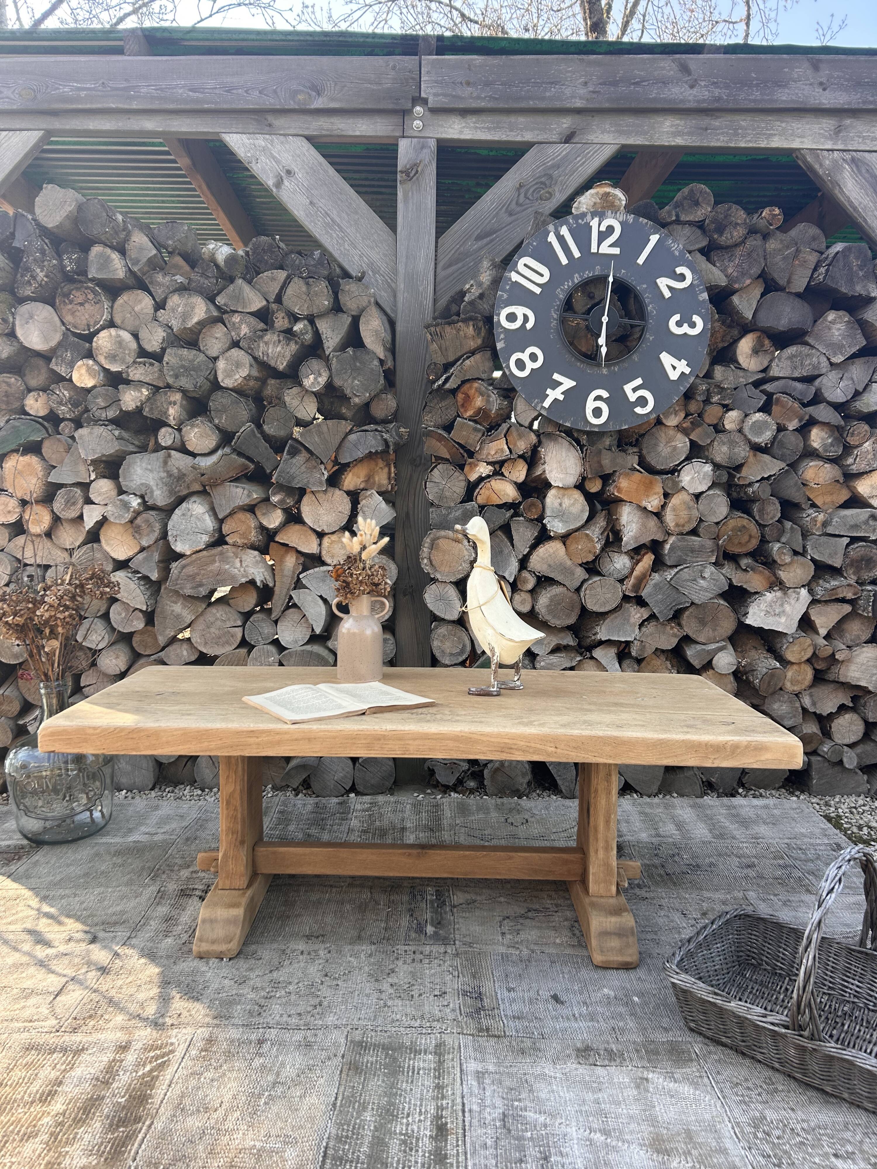 Renovated solid oak coffee table