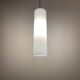 White glass cylindrical pendant by Glashütte Limburg, 1970.