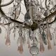 Large Crystal Beaded Pink Murano Glass Chandelier