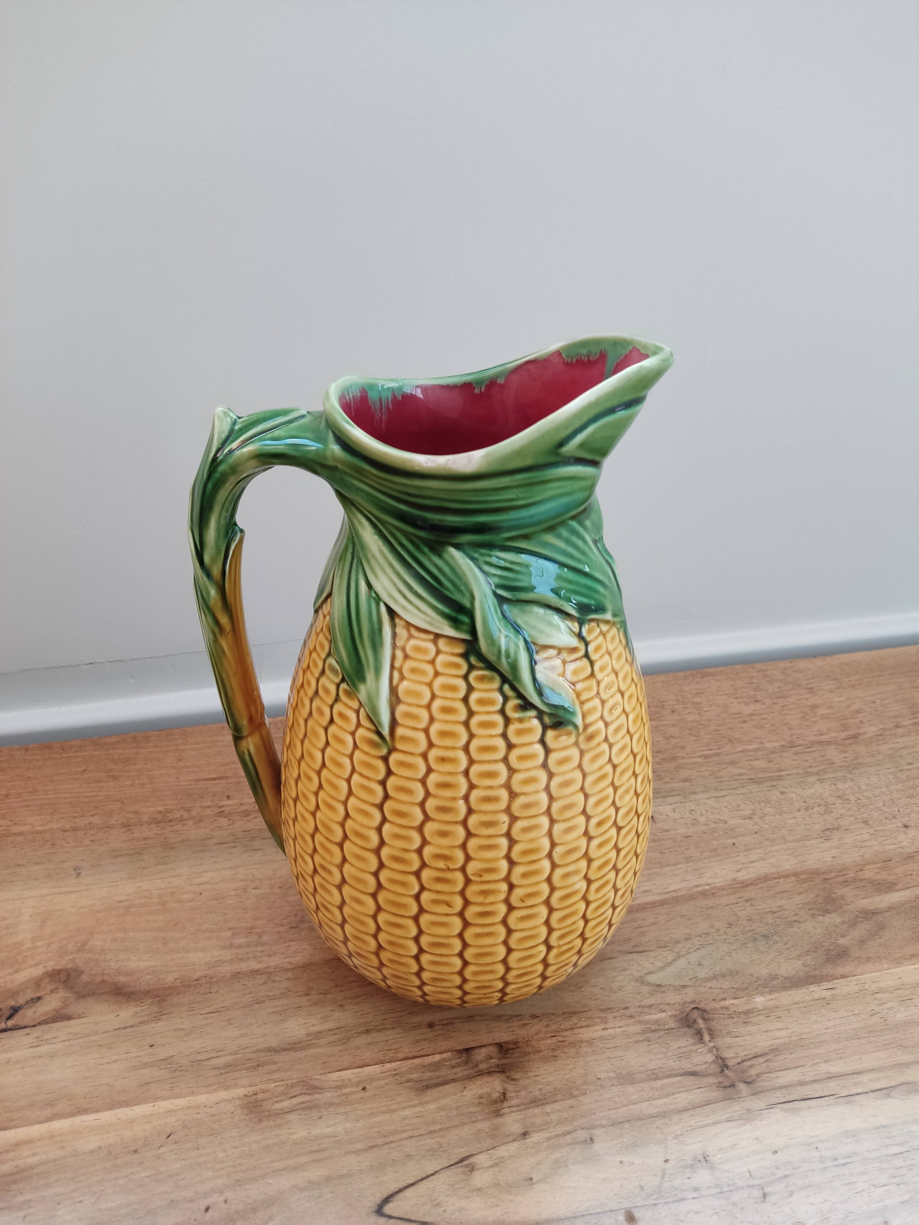 Ceramic pitcher corn cob