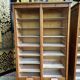 Pair of notary curtain binder furniture in oak 1950