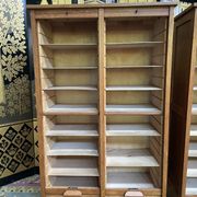 Pair of notary curtain binder furniture in oak 1950