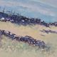 Mid-Century Swedish Original Painting Oil on Canvas "Beach in the Parish of Gårdby" by Jim Ronald Lindholm -- vintage and framed