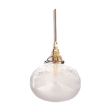 Walking lamp made with a vintage globe