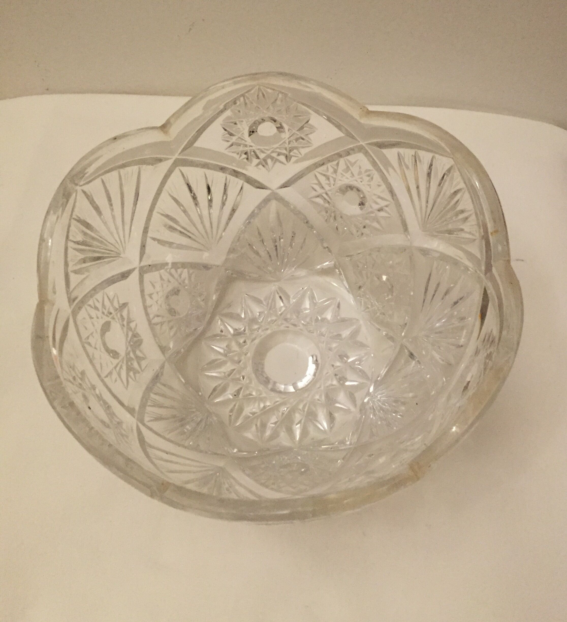 Saladier en cristal