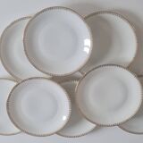 Set of 8 Limoges porcelain plates