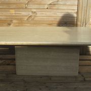 Travertine coffee table