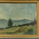 Ennio Cocchi landscape and still life painted on both sides of the panel.